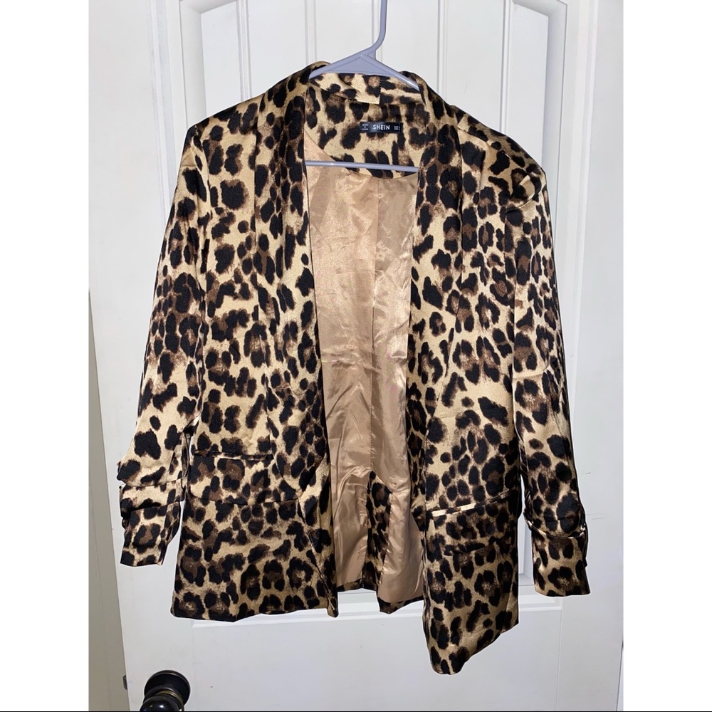 cheetah blazer